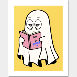 Little ghost studying, How to Haunt ? Posters and Art